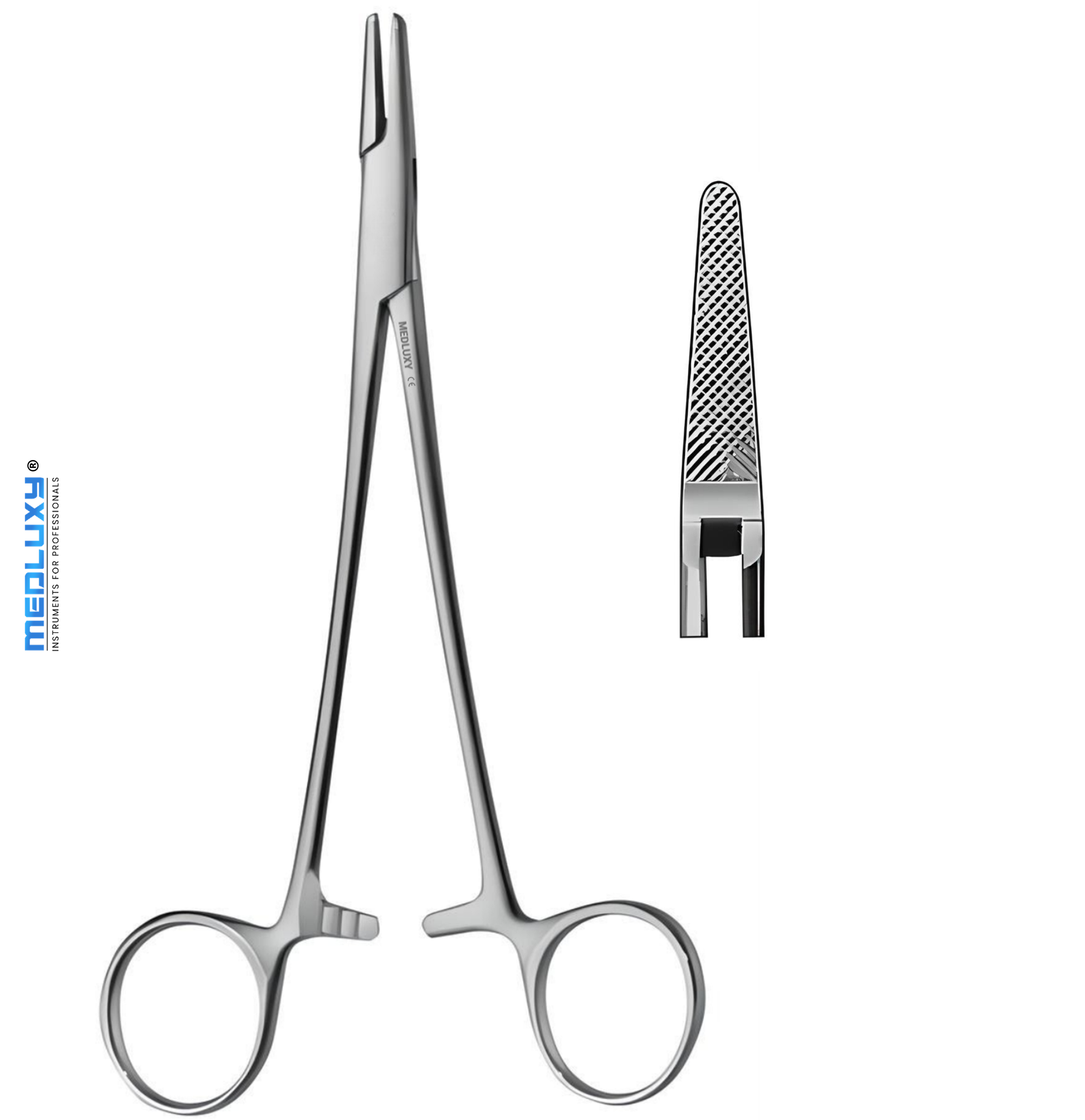 Medluxy - Naaldvoerder Mayo-Hegar - 14 cm - Recht - M-194